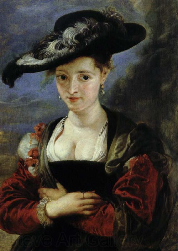 Peter Paul Rubens halmhatten France oil painting art